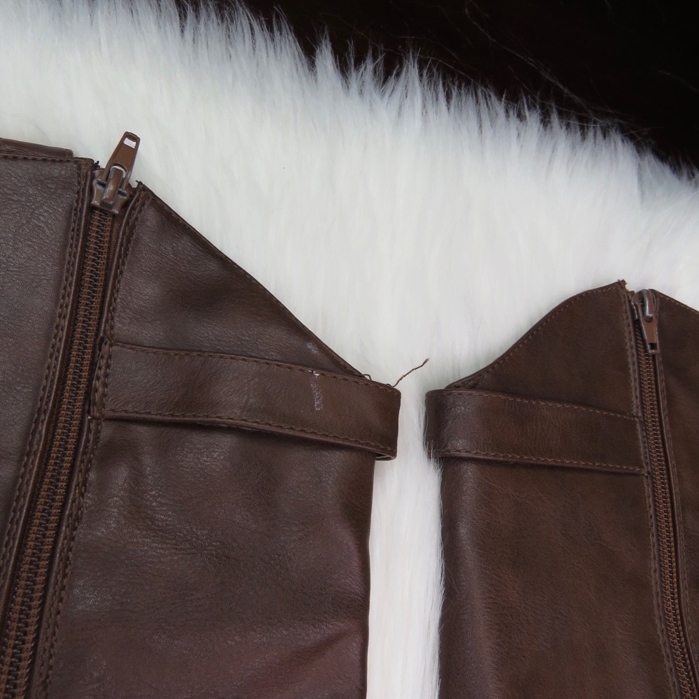 Francesca’s Brown Leather Riding Boots - Picture 7 of 11